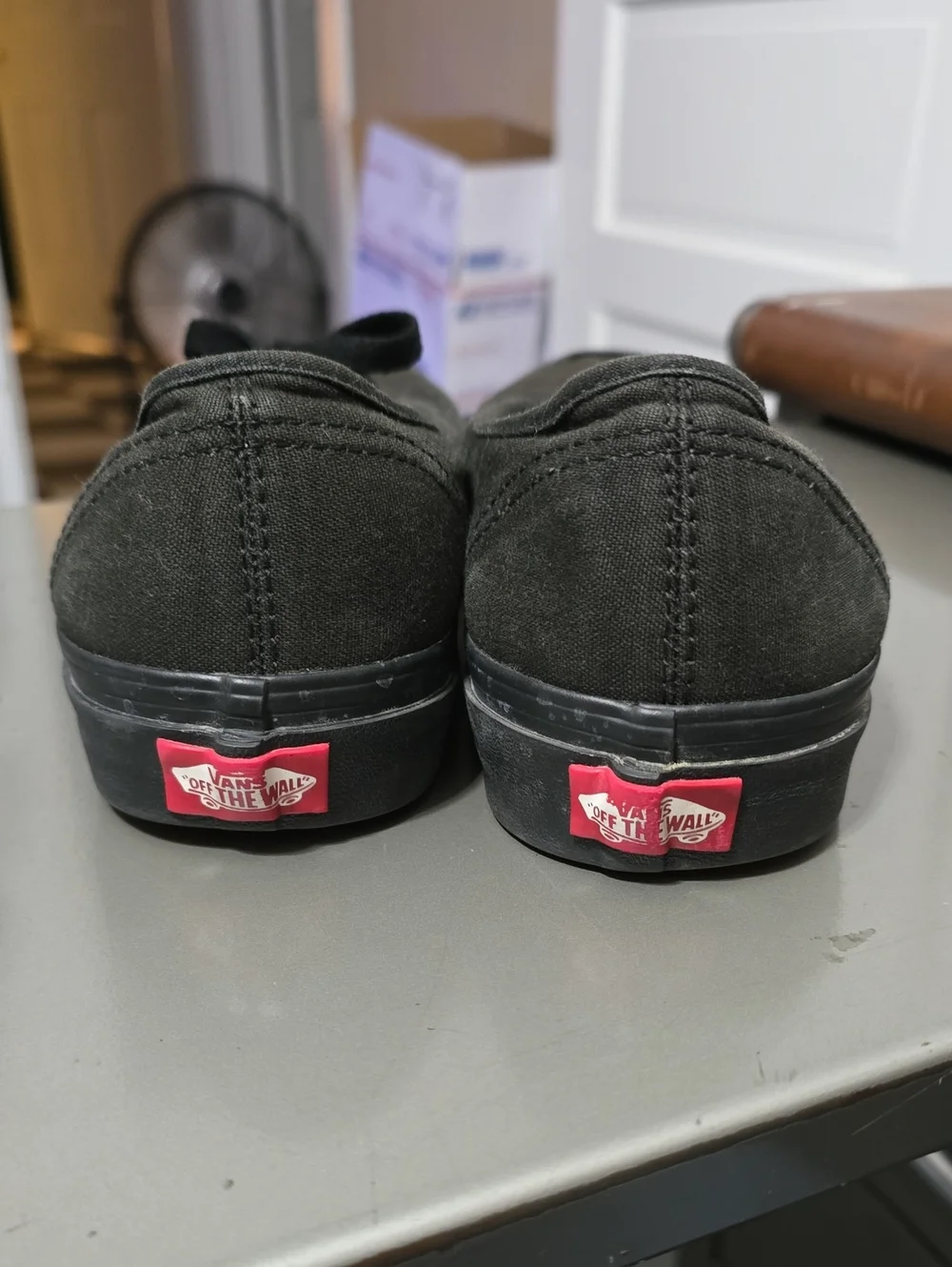 Vans Black Canvas Low-Top Sneakers